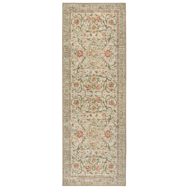 Country Paisley Eco-Washable Runner - a 100% recycled material runner featuring a traditional floral design.