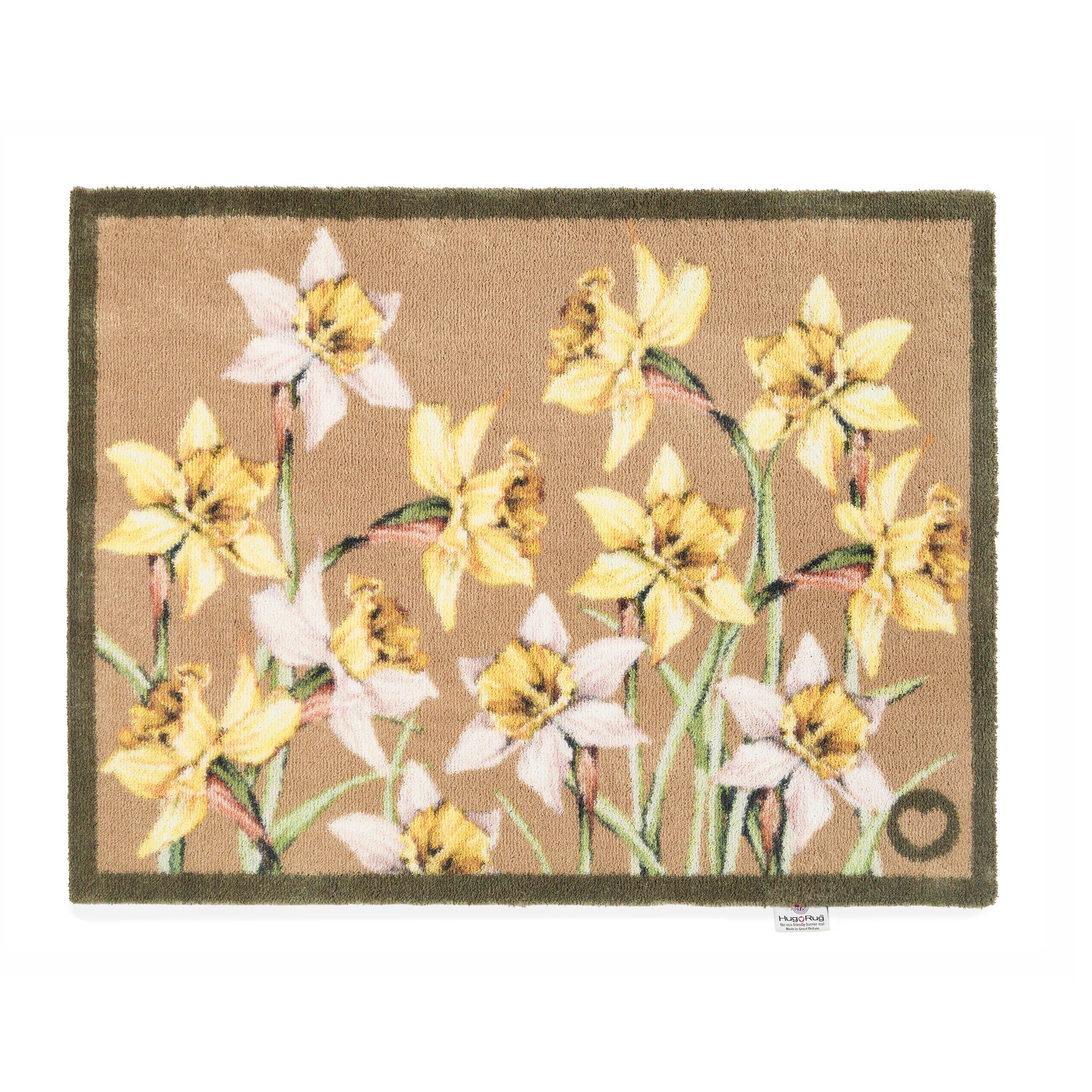 Daffodil Blooms Washable Doormat | Floral Doormat |- Hug Rug