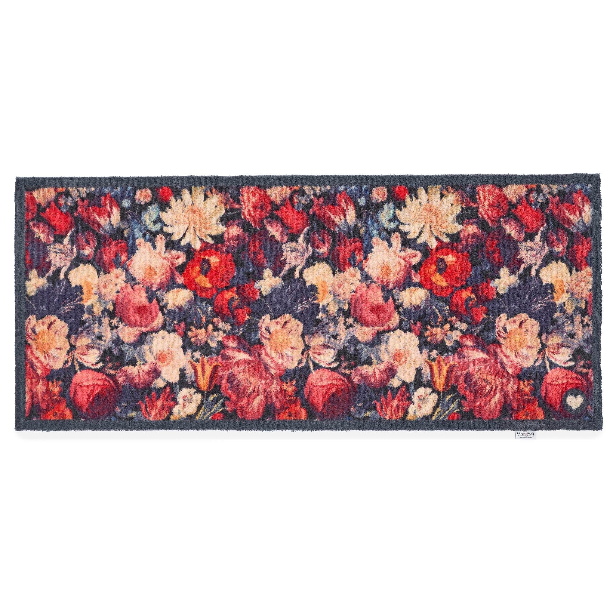 Dark Florals Washable Runner