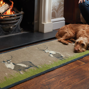Deer 1 Beige Washable Doormat 3
