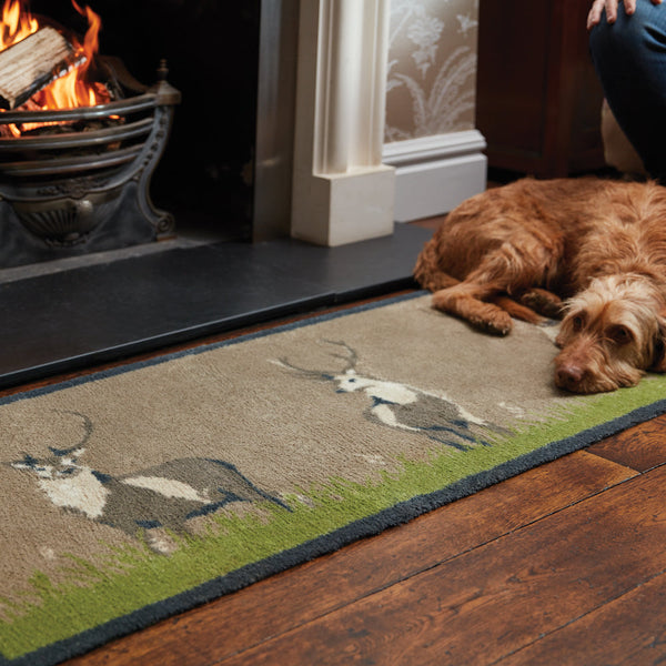 Deer 1 Beige Washable Doormat 3