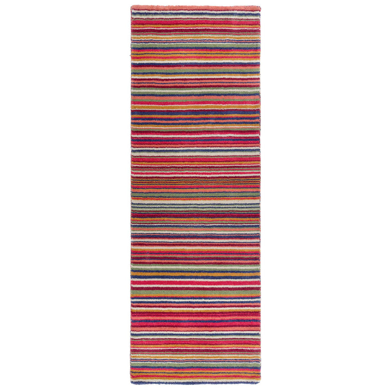 Fine Stripes Multi Runner - a 100% wool runner featuring a multi stripe design.