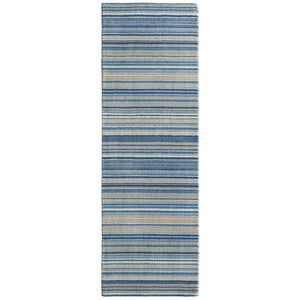 Fine Stripes Runner Blue/Beige 4