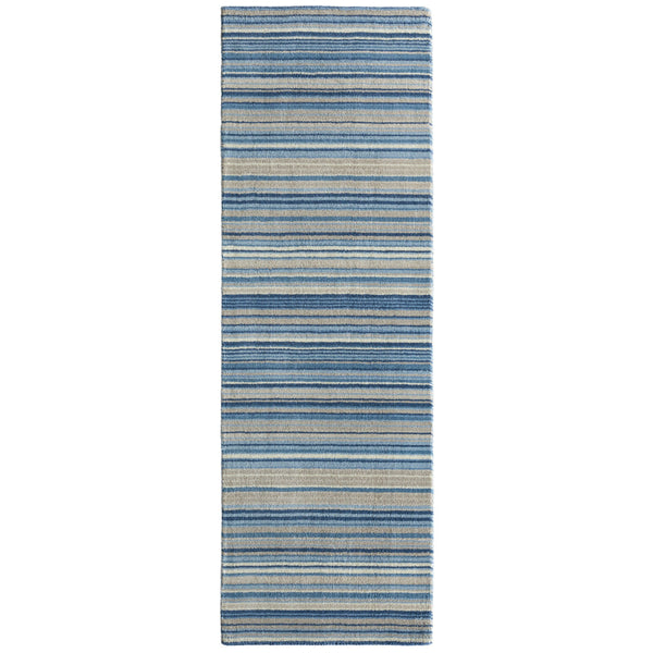 Fine Stripes Runner Blue/Beige 4