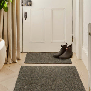 Plain Fleck - Coffee Washable Doormat