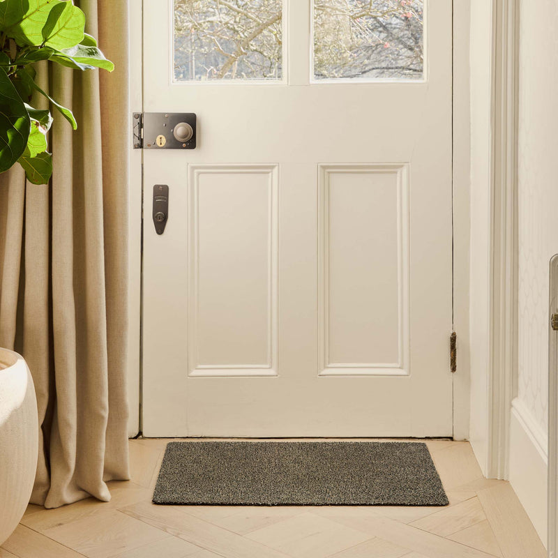 Plain Fleck Coffee Doormat - a 100% recycled material doormat in brown fleck pattern.