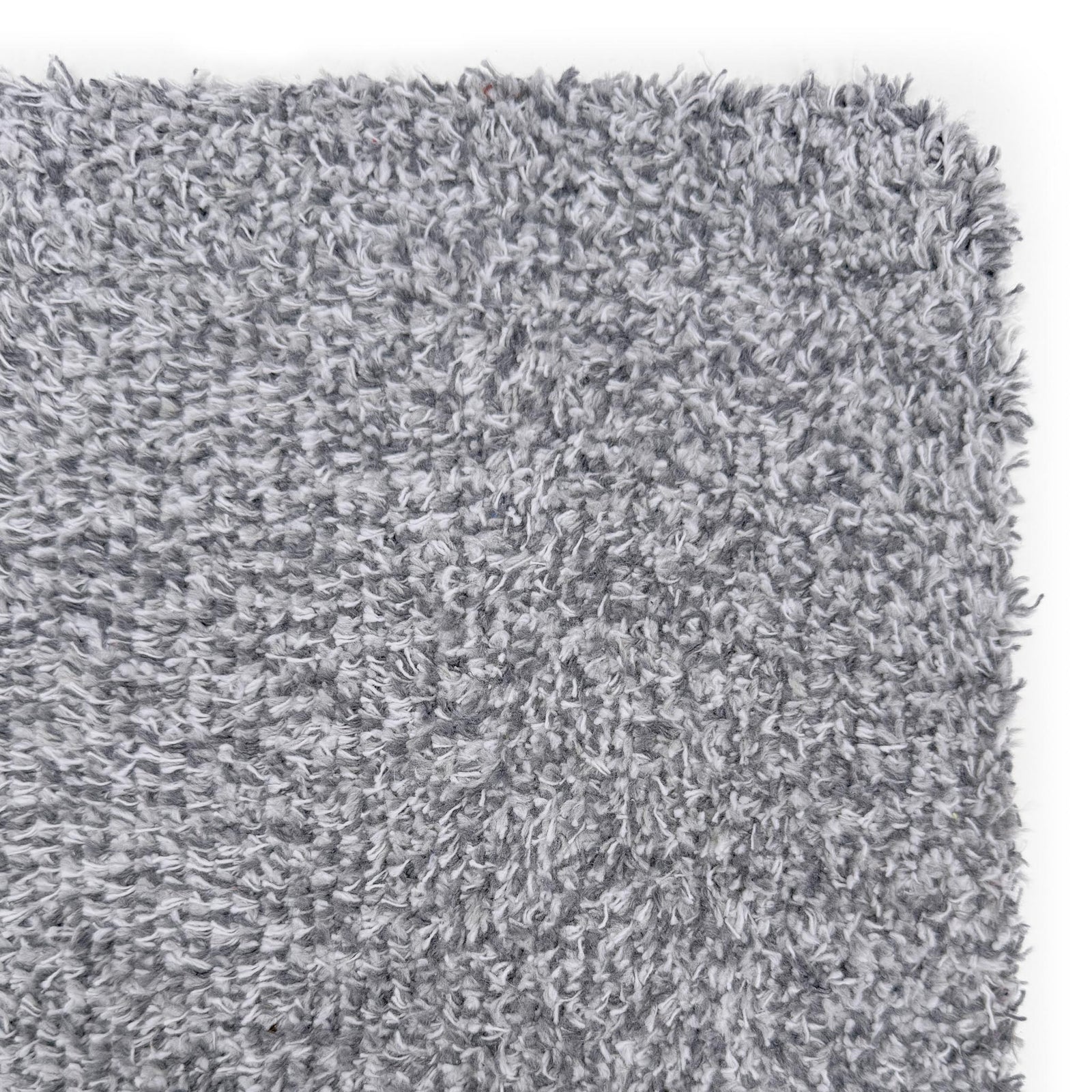 Plain Fleck Soft Silver Doormat made from recycled cotton, featuring a solid grey and silver design. 