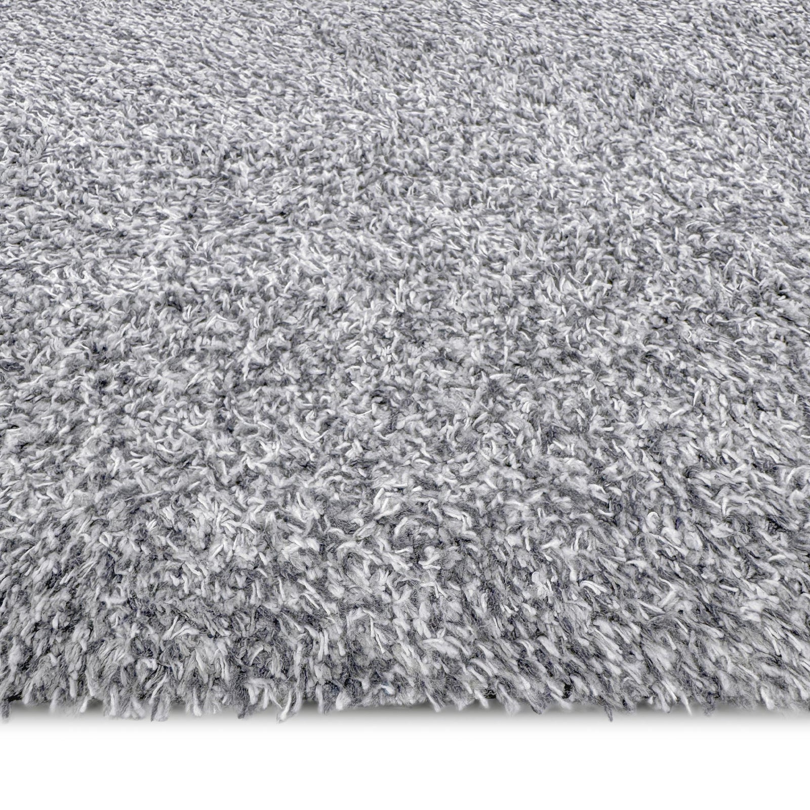 Plain Fleck Soft Silver Doormat made from recycled cotton, featuring a solid grey and silver design. 