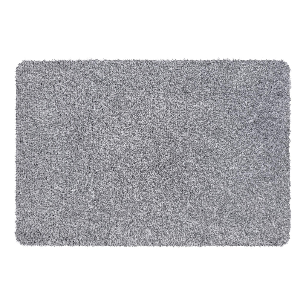 Plain Fleck Soft Silver- Cotton doormat in soft silver and grey tones. 