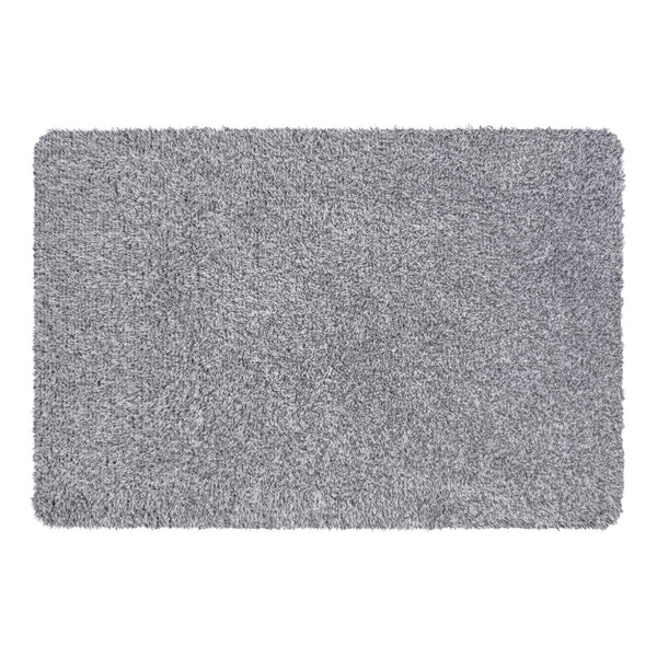 Plain Fleck Soft Silver- Cotton doormat in soft silver and grey tones. 