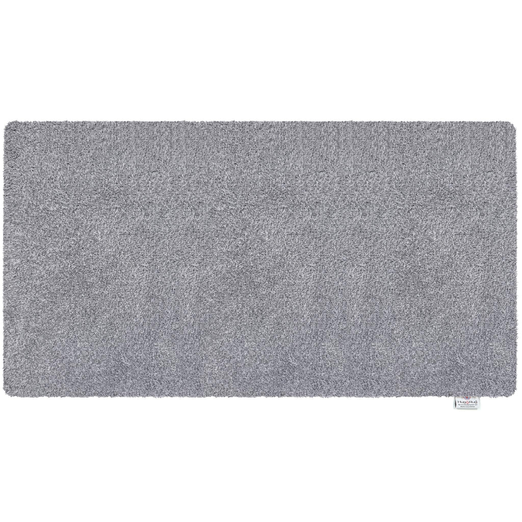 Plain Fleck Soft Silver- Cotton doormat in soft silver and grey tones. 