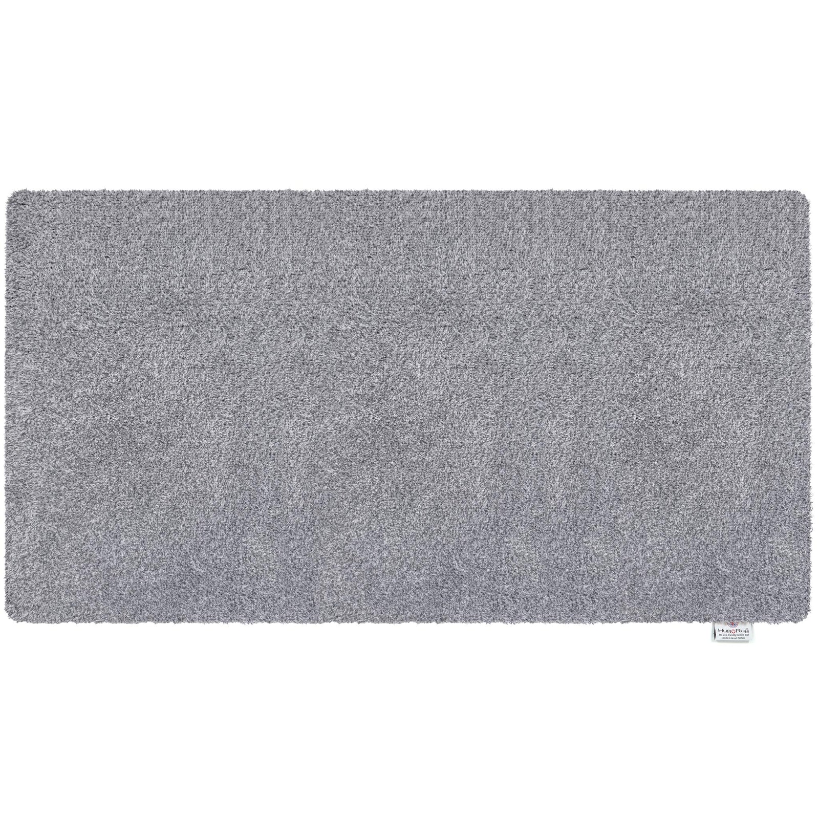 Plain Fleck Soft Silver Washable Runner- a 100% recycled material runner in soft silver and grey tones.
