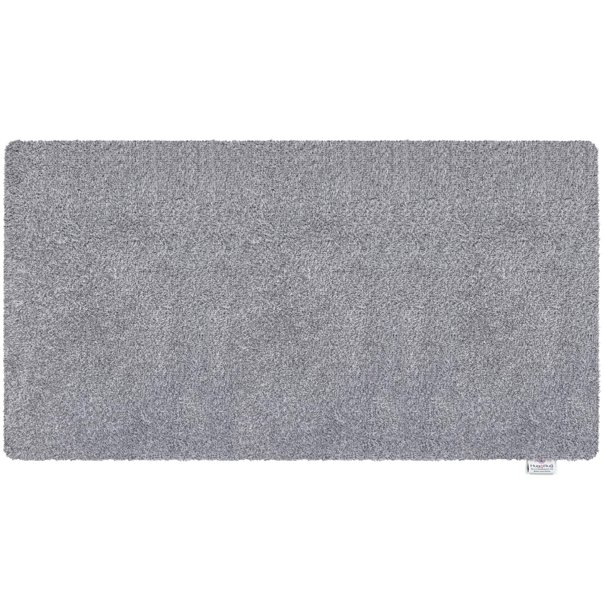 Plain Fleck Soft Silver Washable Runner- a 100% recycled material runner in soft silver and grey tones.