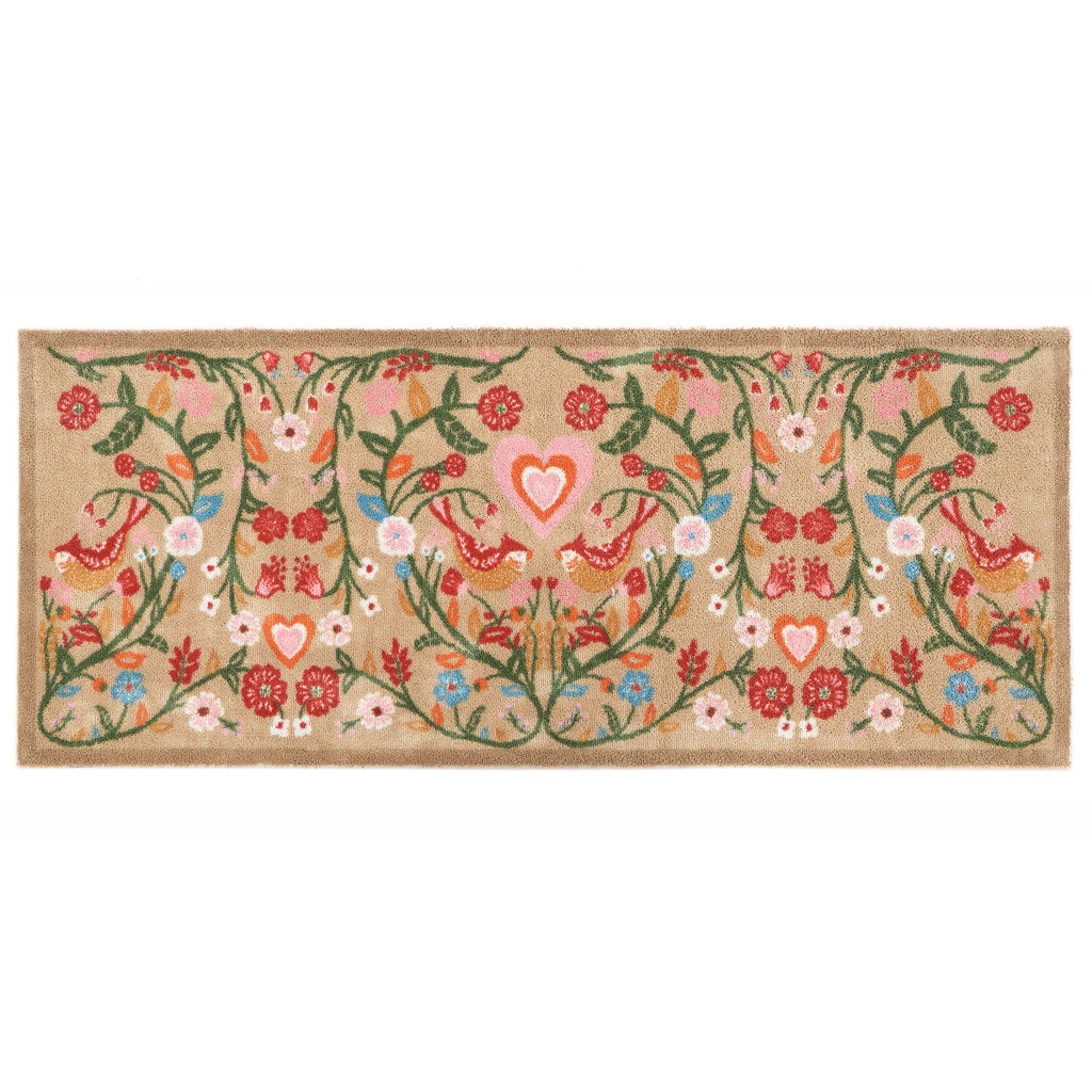 Garden Lovebirds Washable Doormat 7