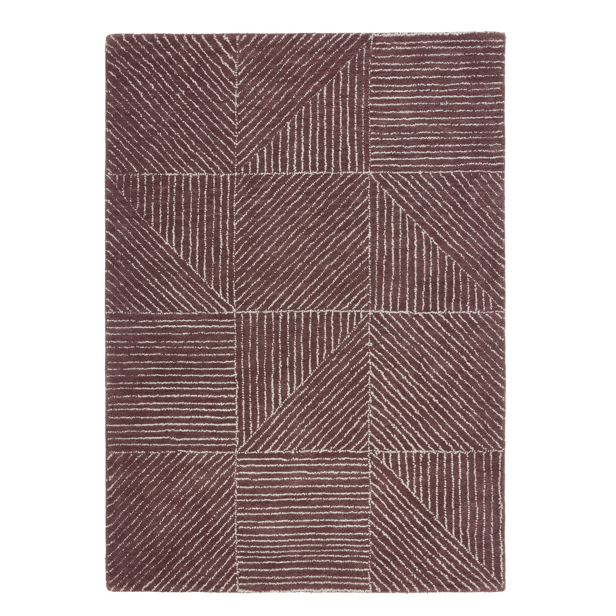 Geometric Berry Rug | Geometric Hand-Tufted Rug | Hug Rug