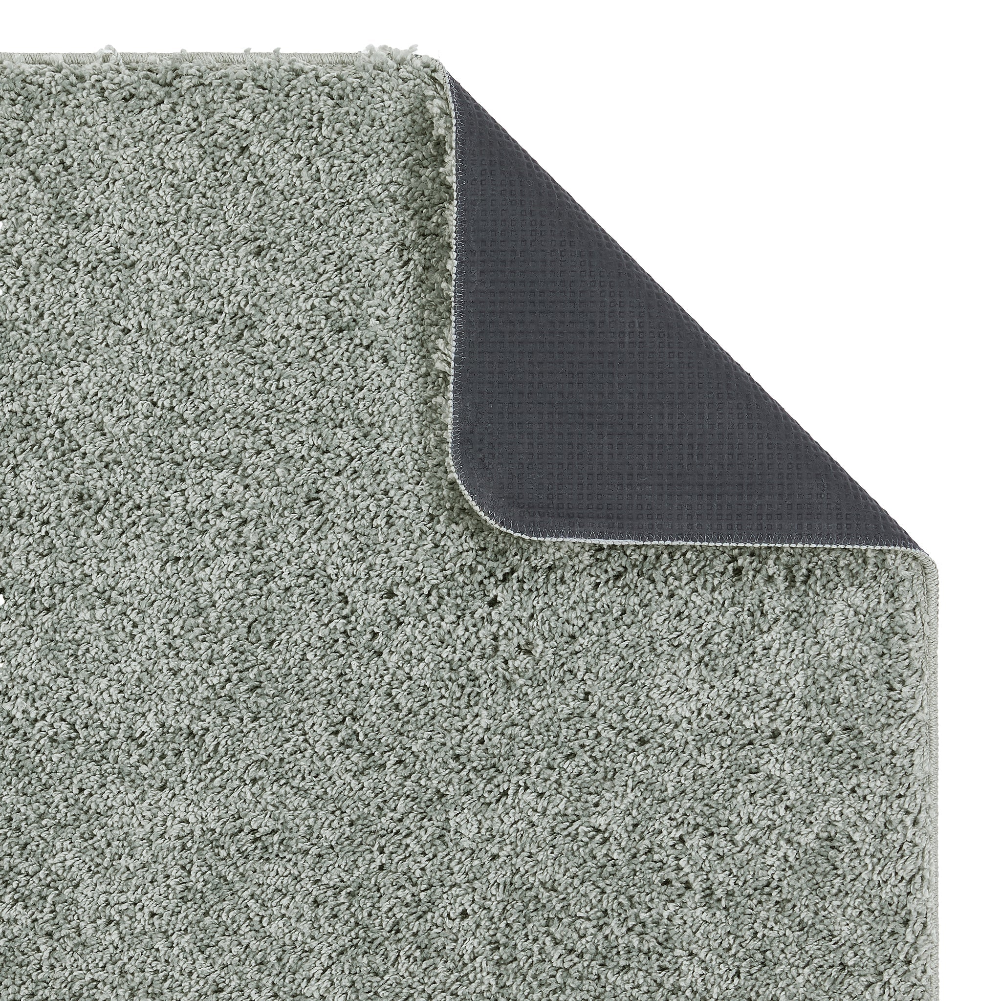 Ghost Grey Washable Rug in a solid grey colour, fully machine washable.