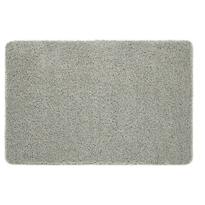Ghost Grey Washable Rug in a solid grey colour, fully machine washable.