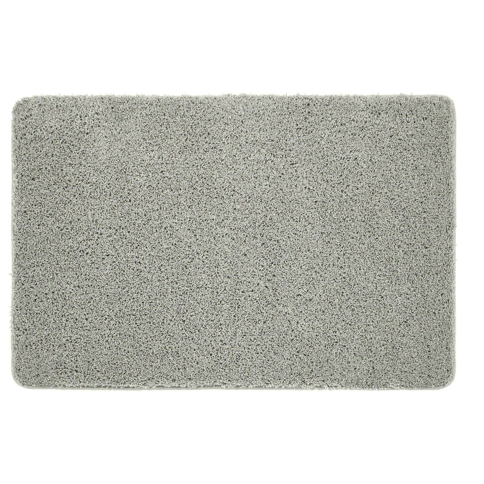 Ghost Grey Washable Rug in a solid grey colour, fully machine washable.