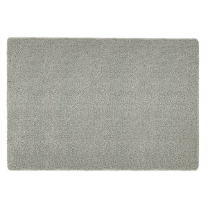 Ghost Grey Washable Rug in a solid grey colour, fully machine washable.