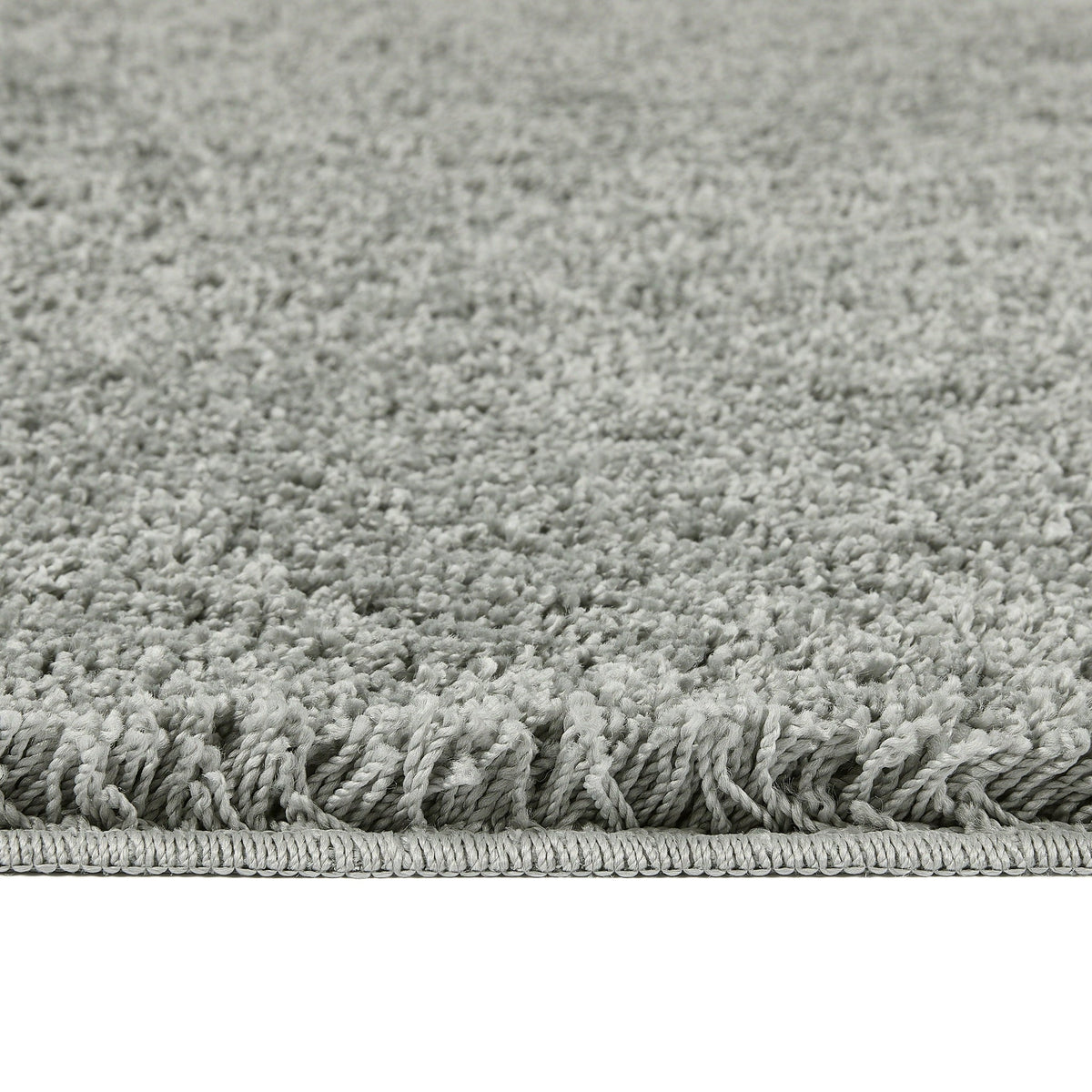 Ghost Grey Washable Rug in a solid grey colour, fully machine washable.