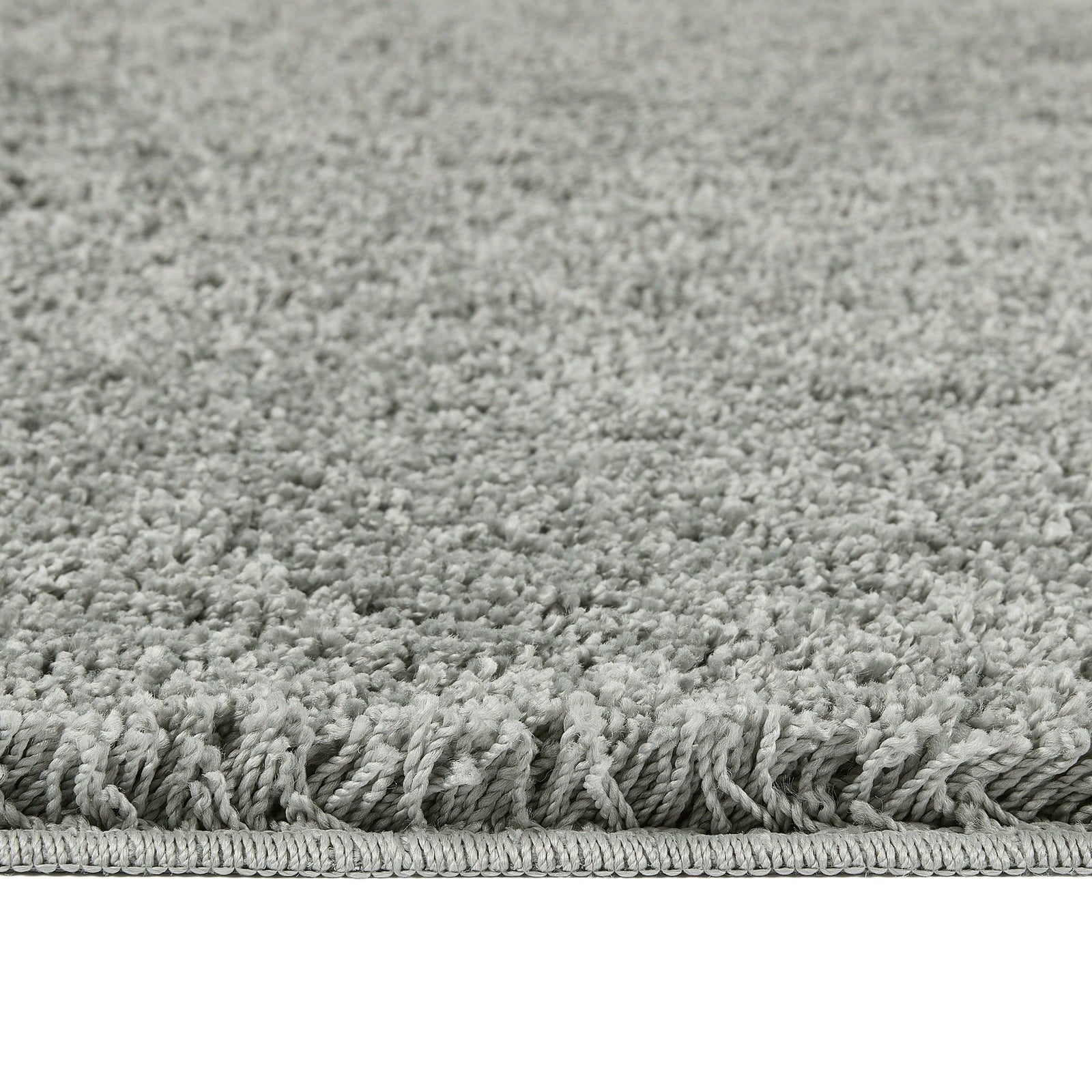 Ghost Grey Washable Rug in a solid grey colour, fully machine washable.