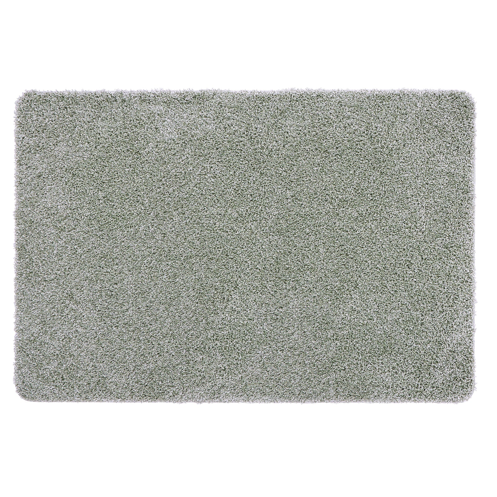 My Rug Green Fleck- a washable rug with green and white flecks.