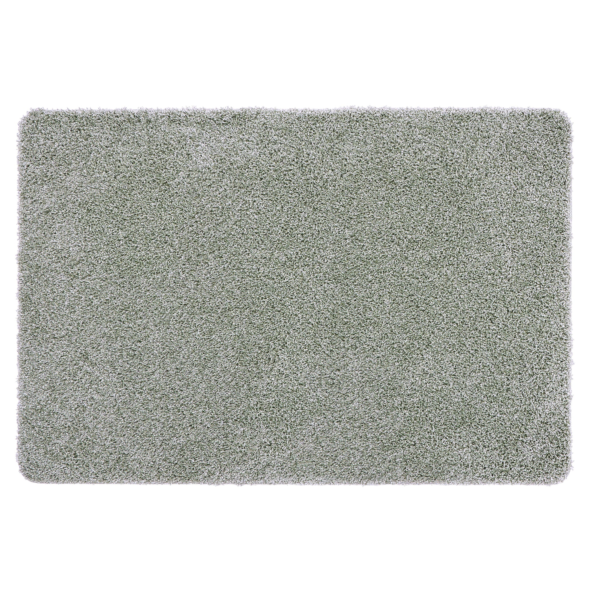 My Rug Green Fleck- a washable rug with green and white flecks.