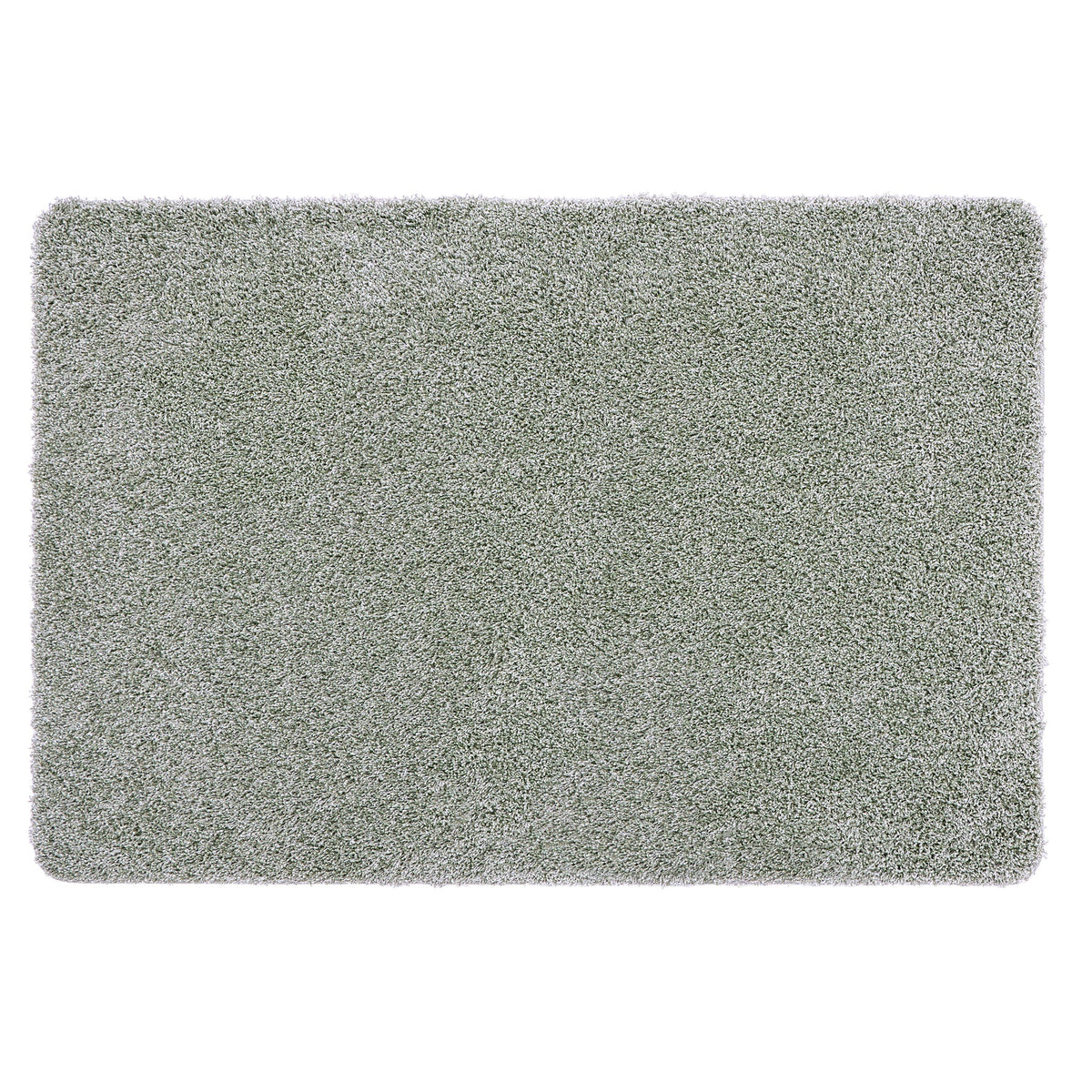 My Rug Green Fleck- a washable rug with green and white flecks.
