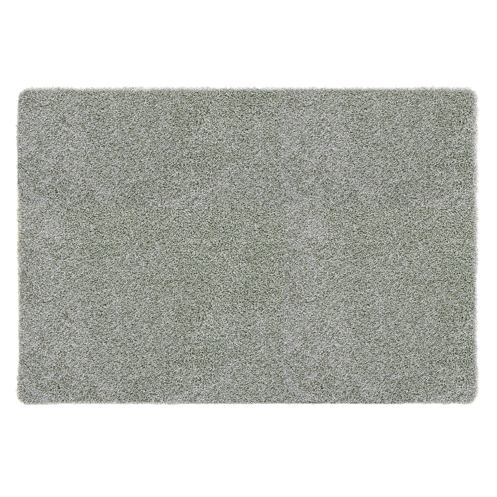 My Rug Green Fleck- a washable rug with green and white flecks.
