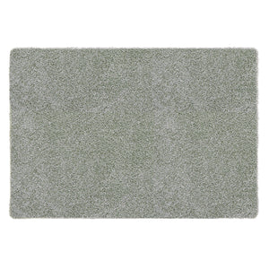 My Rug Green Fleck- a washable rug with green and white flecks.