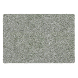 My Rug Green Fleck- a washable rug with green and white flecks.