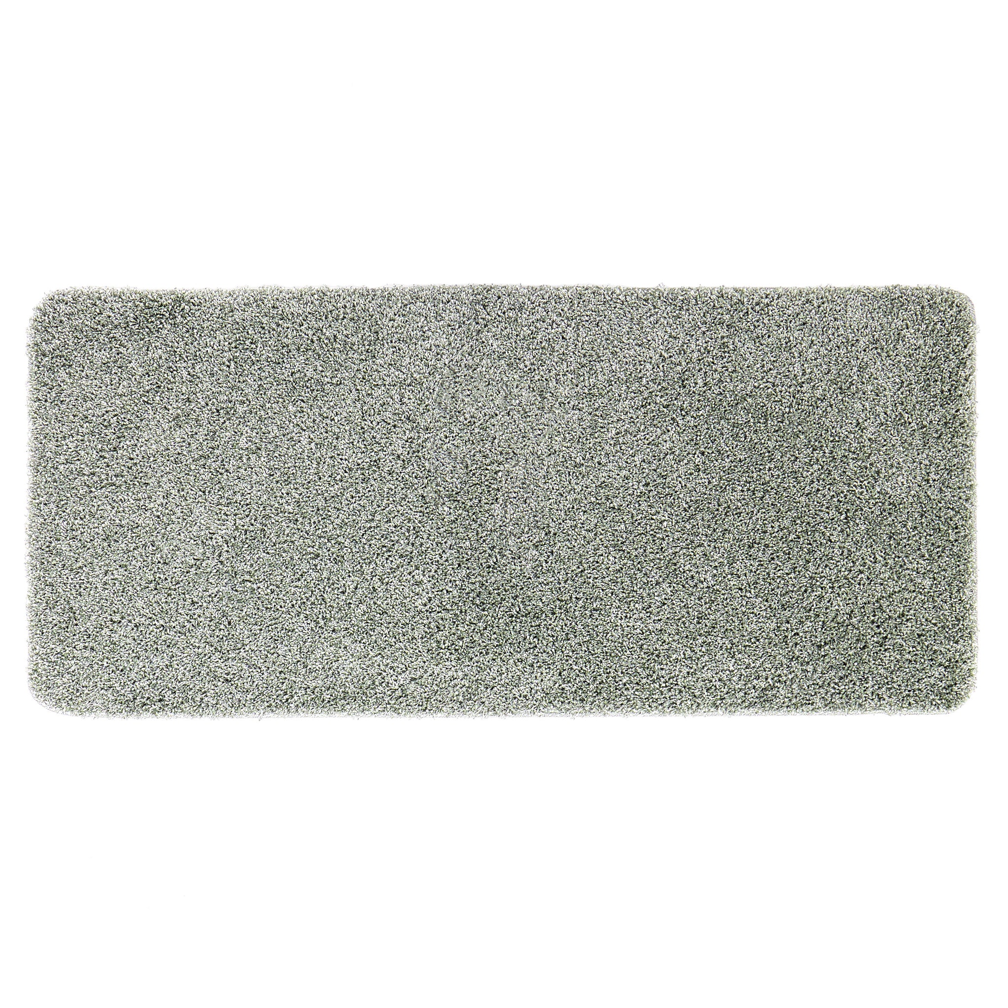 My Rug Green Fleck- a washable rug with green and white flecks.