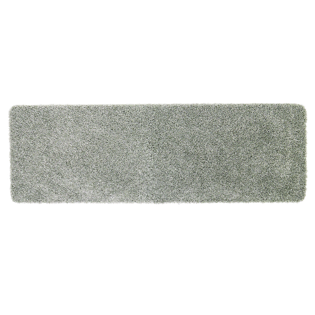 My Rug Green Fleck- a washable rug with green and white flecks.