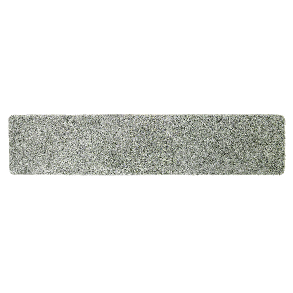 My Rug Green Fleck- a washable rug with green and white flecks.