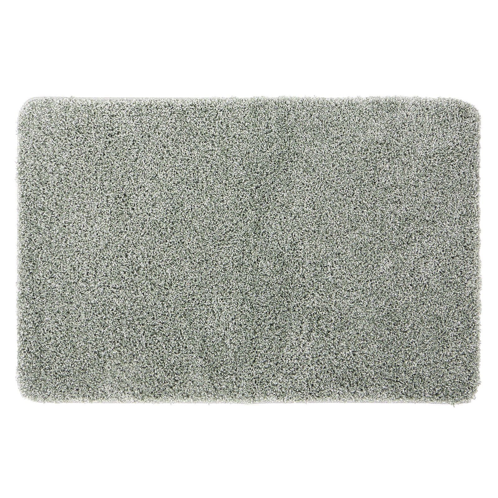 My Rug Green Fleck- a washable rug with green and white flecks.
