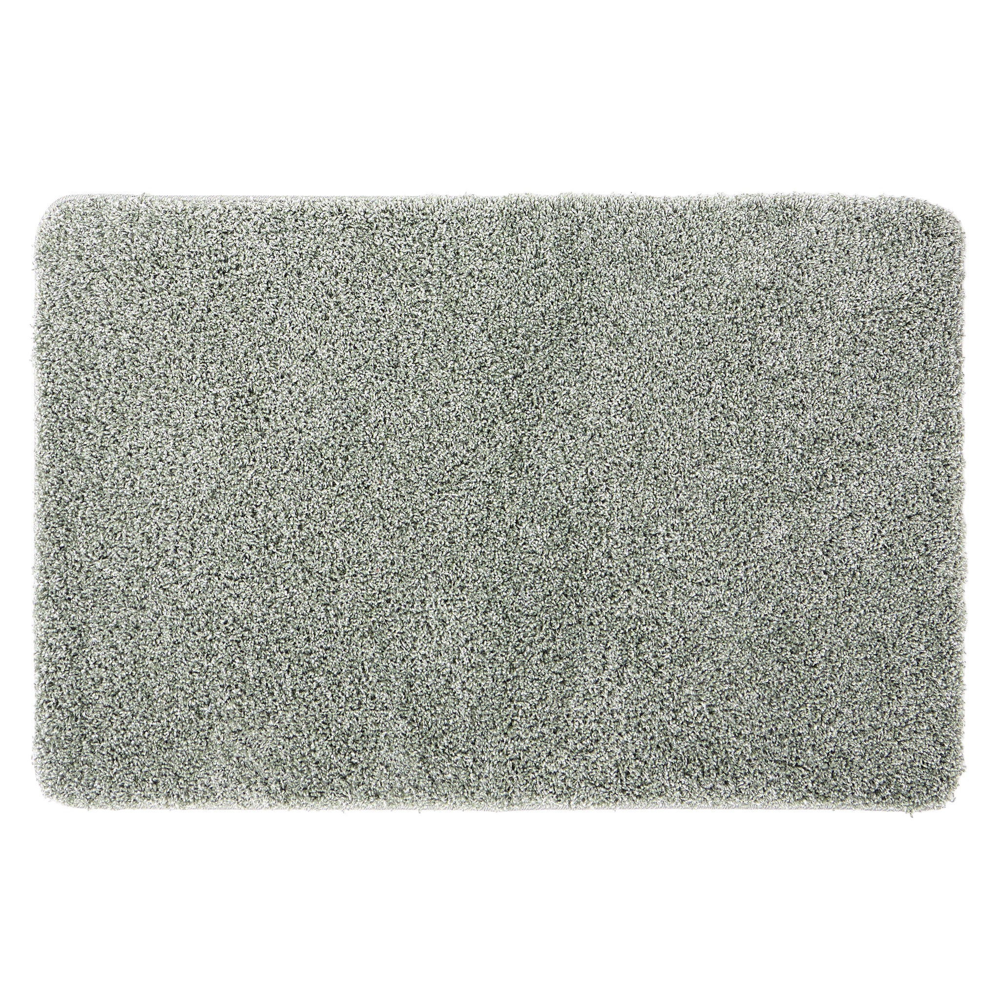 My Rug Green Fleck- a washable rug with green and white flecks.