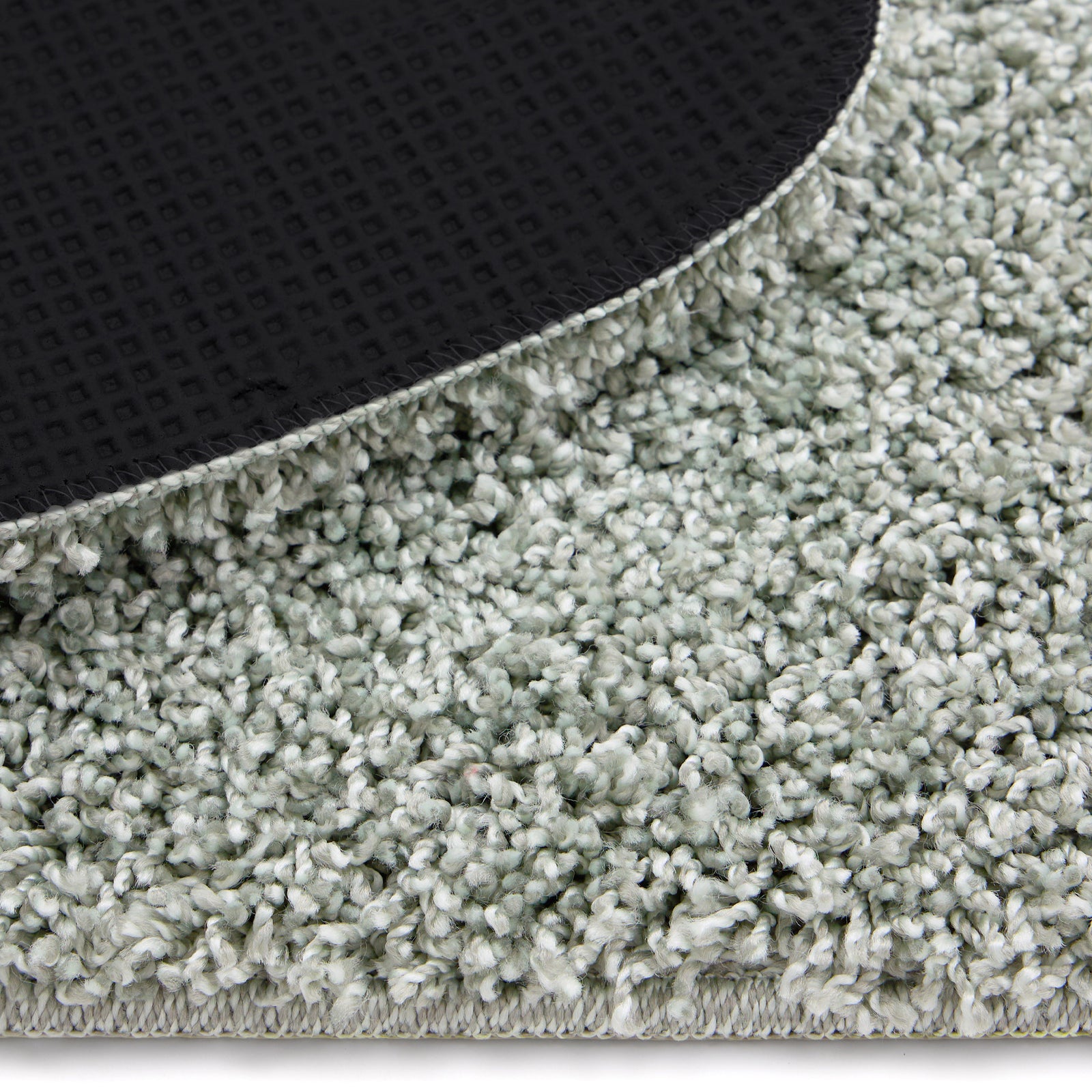 My Rug Green Fleck- a washable rug with green and white flecks.