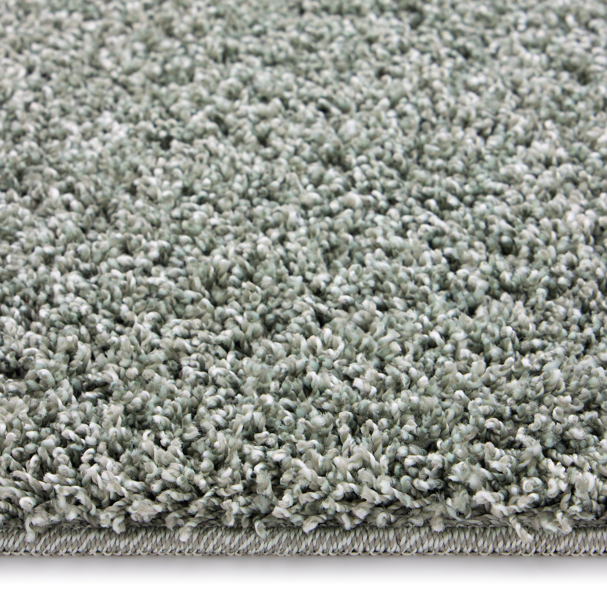 My Rug Green Fleck- a washable rug with green and white flecks.