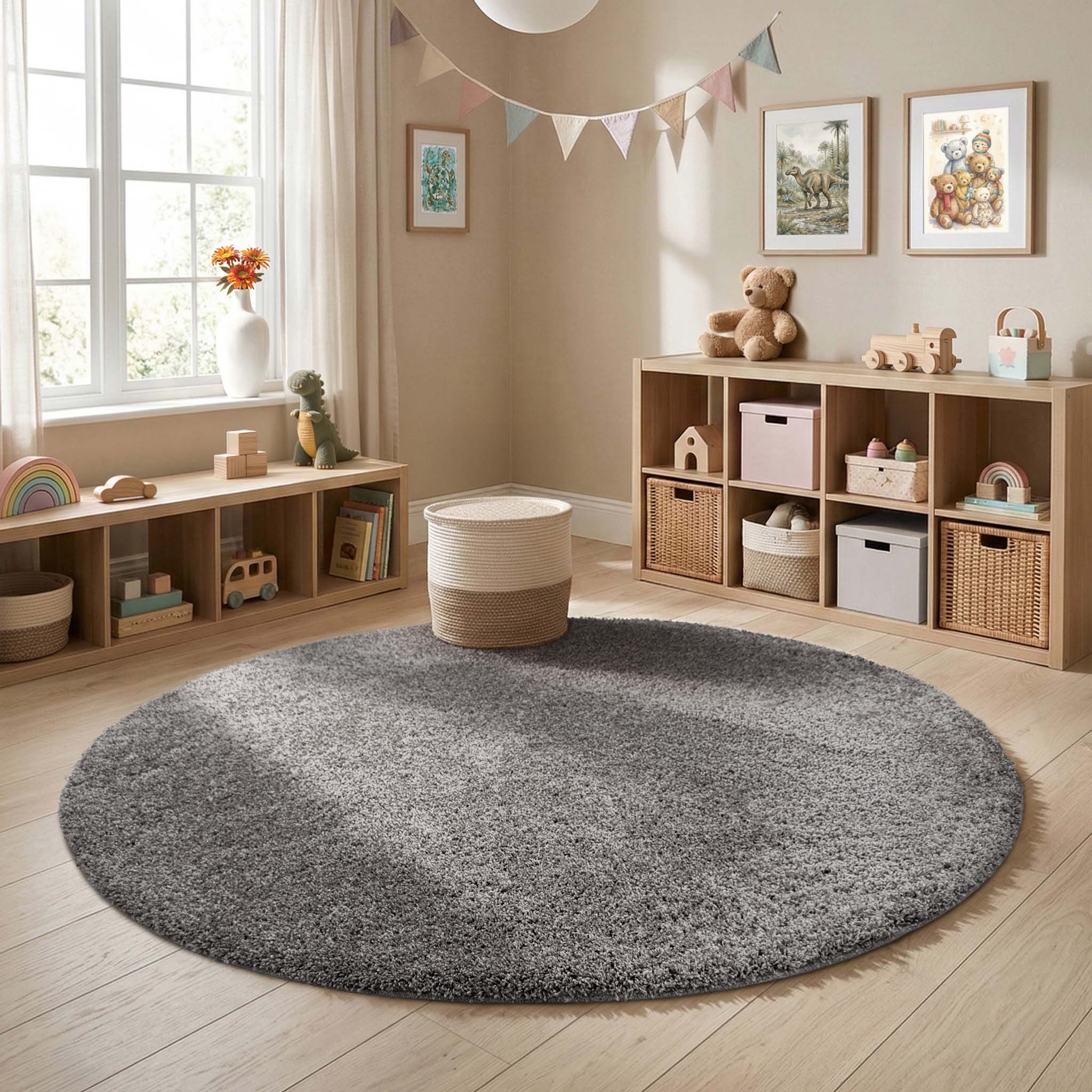 My Rug Grey Fleck Rug - a washable rug in a grey fleck design.