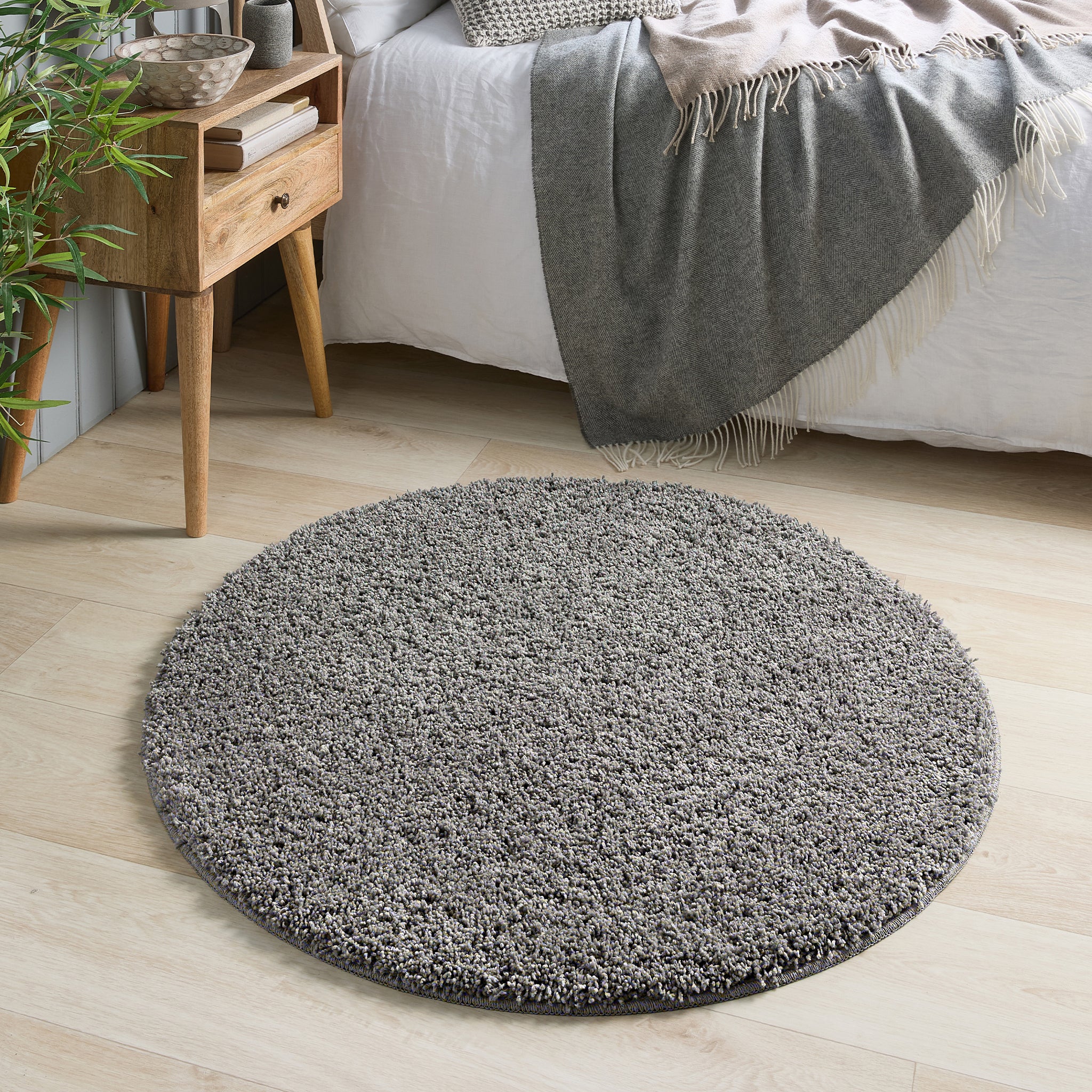 My Rug Grey Fleck- a washable rug with light and dark grey flecks.