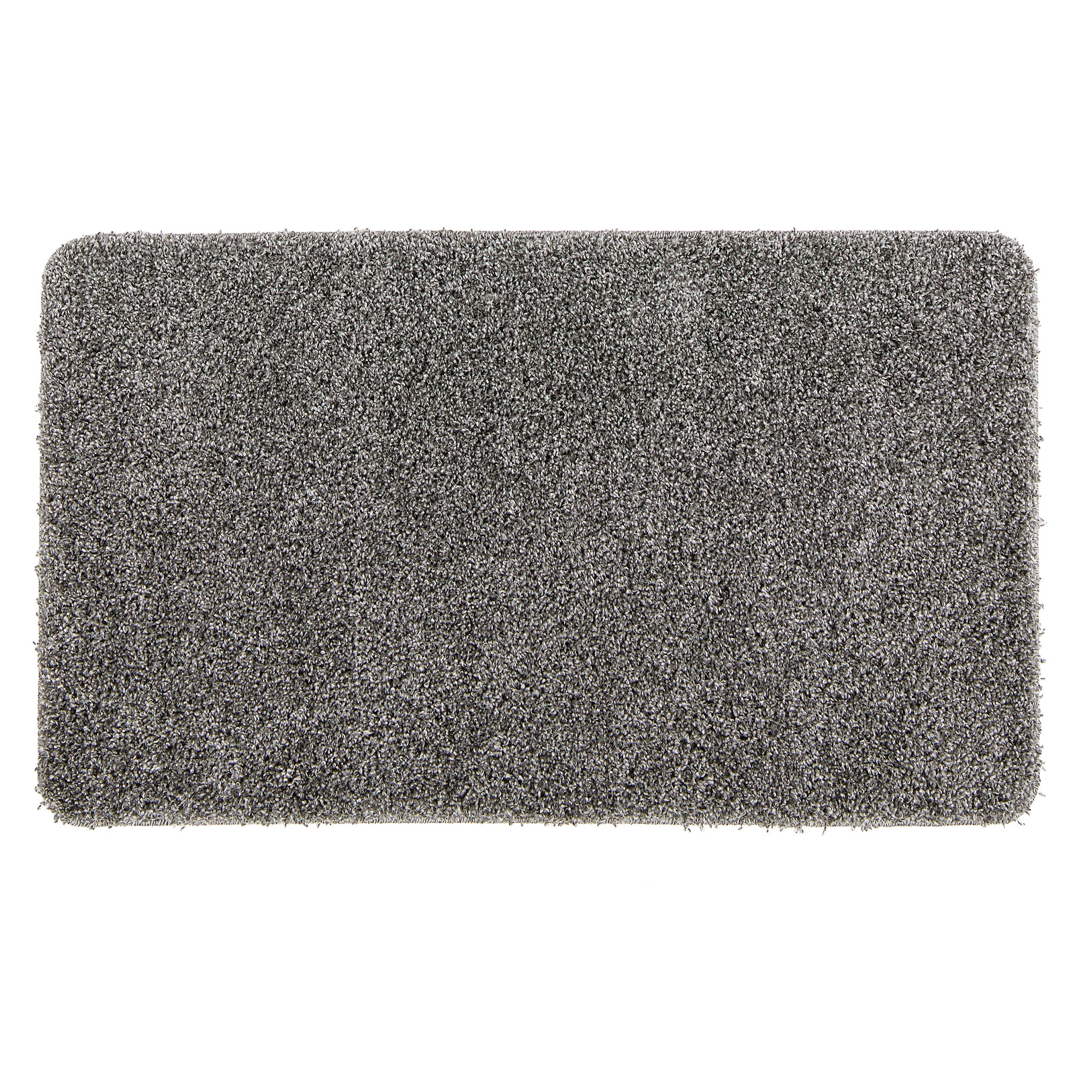 My Rug Grey Fleck- a washable rug with light and dark grey flecks.