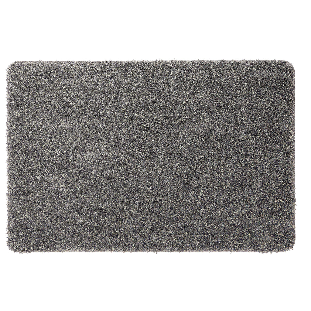 My Rug Grey Fleck- a washable rug with light and dark grey flecks.