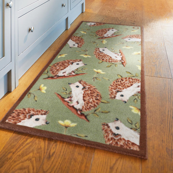 Hedgehog Friends Washable Runner