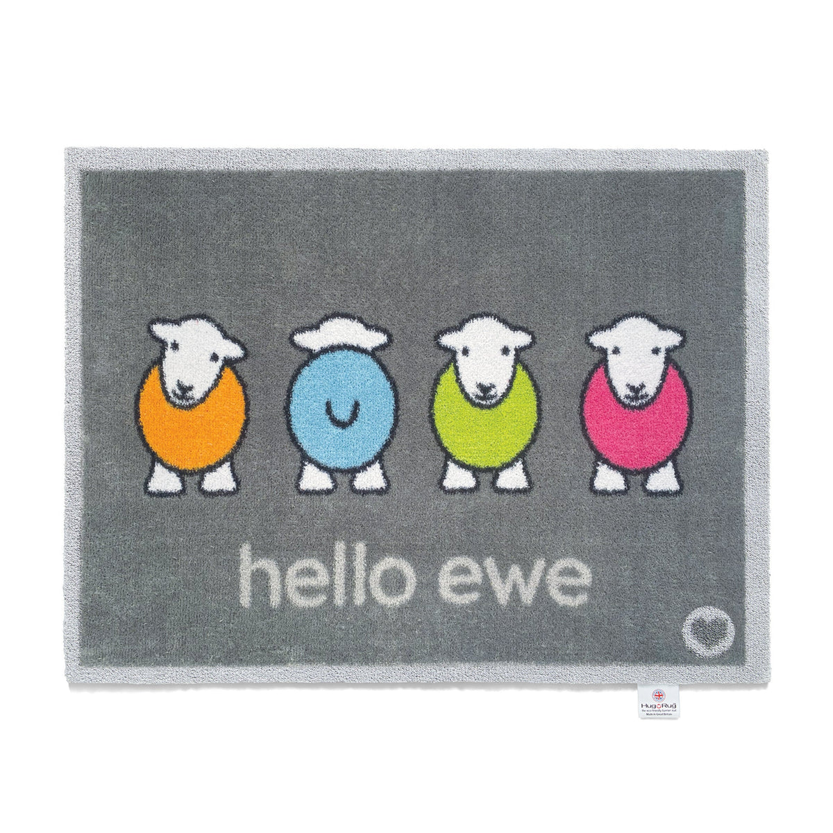 Hello Ewe Herdy Washable Doormat | Herdy x Hug Rug Collab | Hug Rug