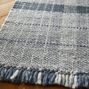 Highland Check Rug Navy 4