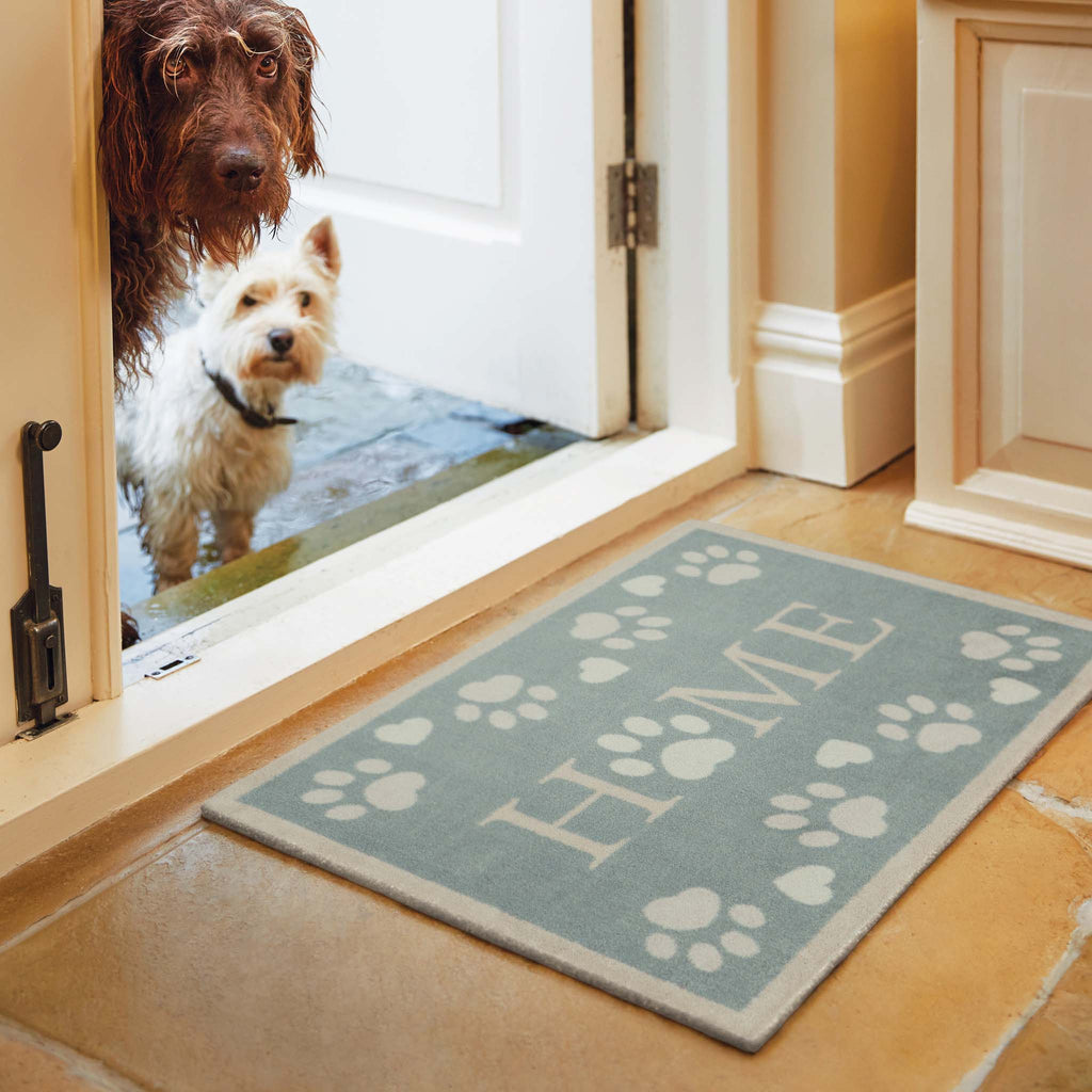 Home Paws Blue Washable Doormat