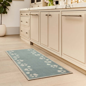 Home Paws Blue Washable Runner