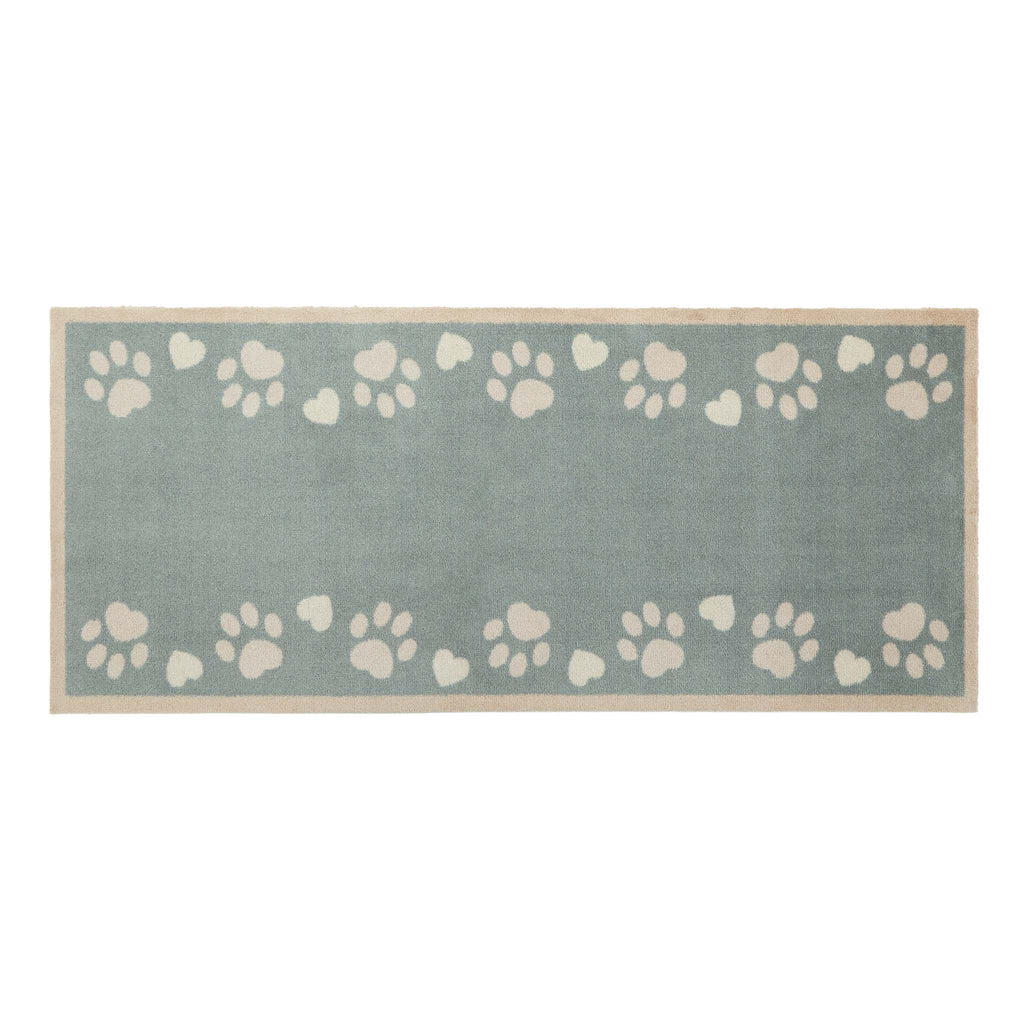 Home Paws Blue Washable Runner