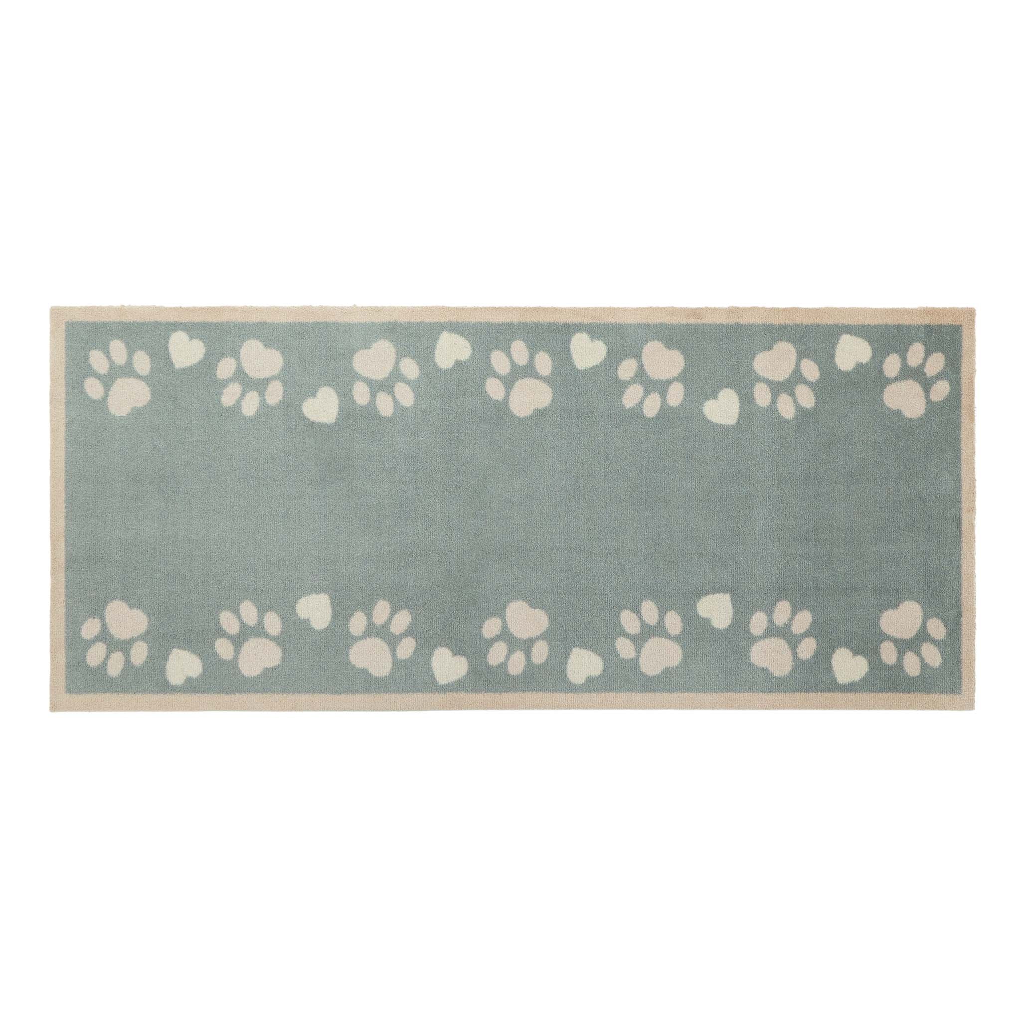 Home Paws Blue Washable Runner