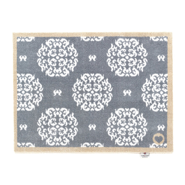 Home 44 Grey Cotton Washable Doormat 1